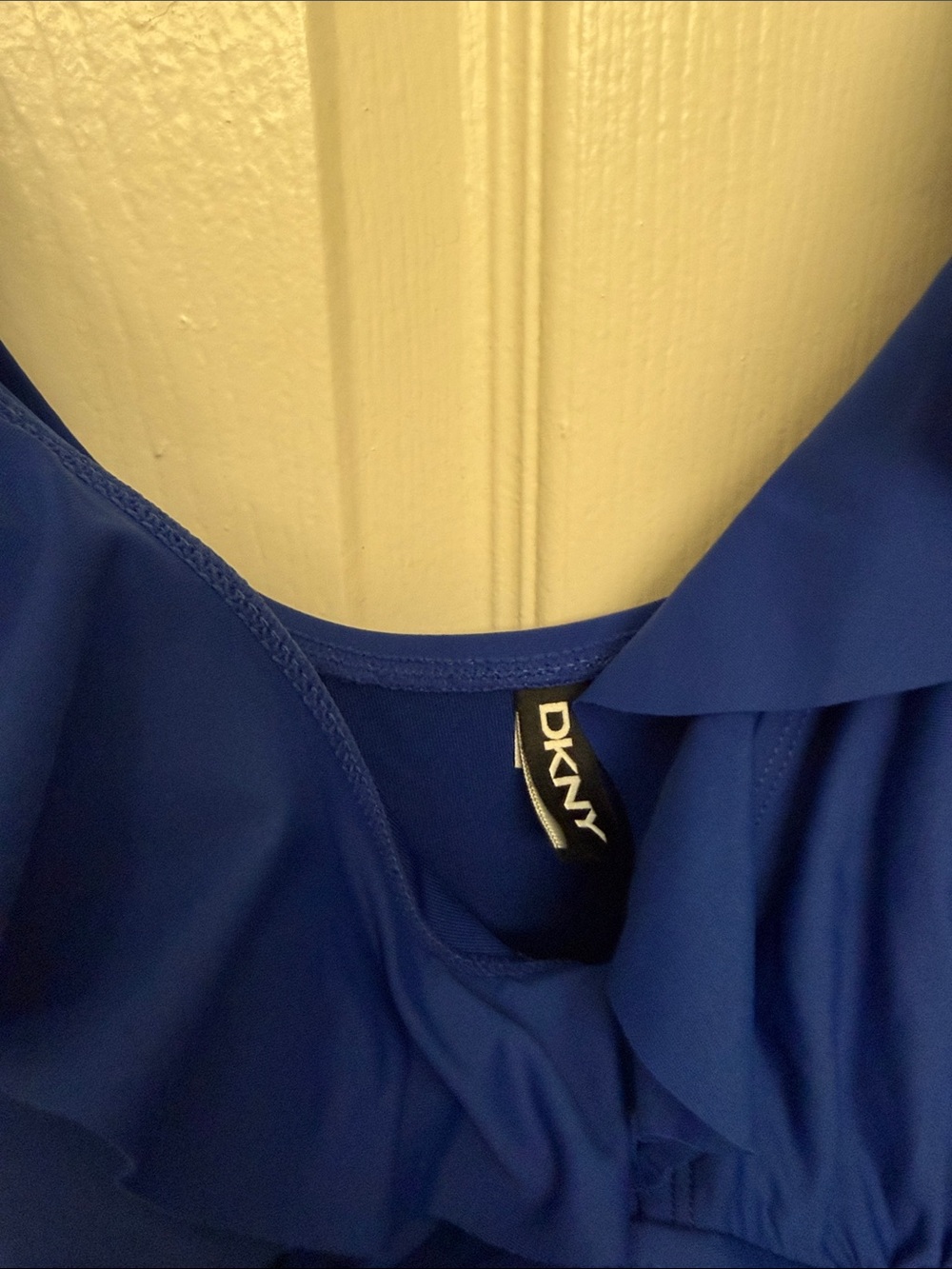 DKNY Ruffle One-Piece Swimsuit - Picture 2 of 7